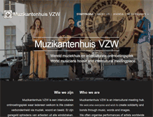 Tablet Screenshot of muzikantenhuis.be